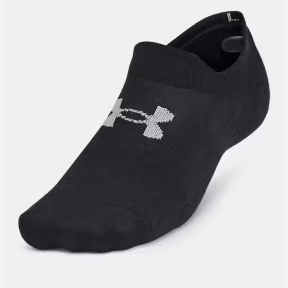 Under Armour Essential Ultra Unisex 6-Pack Low Tab Socks Black Size Large